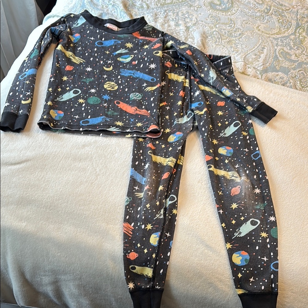 Hanna Anderson Space Adventure Kids Pajamas Size 120cm (US 6-7)